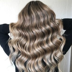 Golden Balayage hair at Hair By Vasari