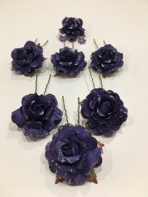 Purple-Bridal-Flowers-at-Hair-by-Vasari-Salon-Gosforth